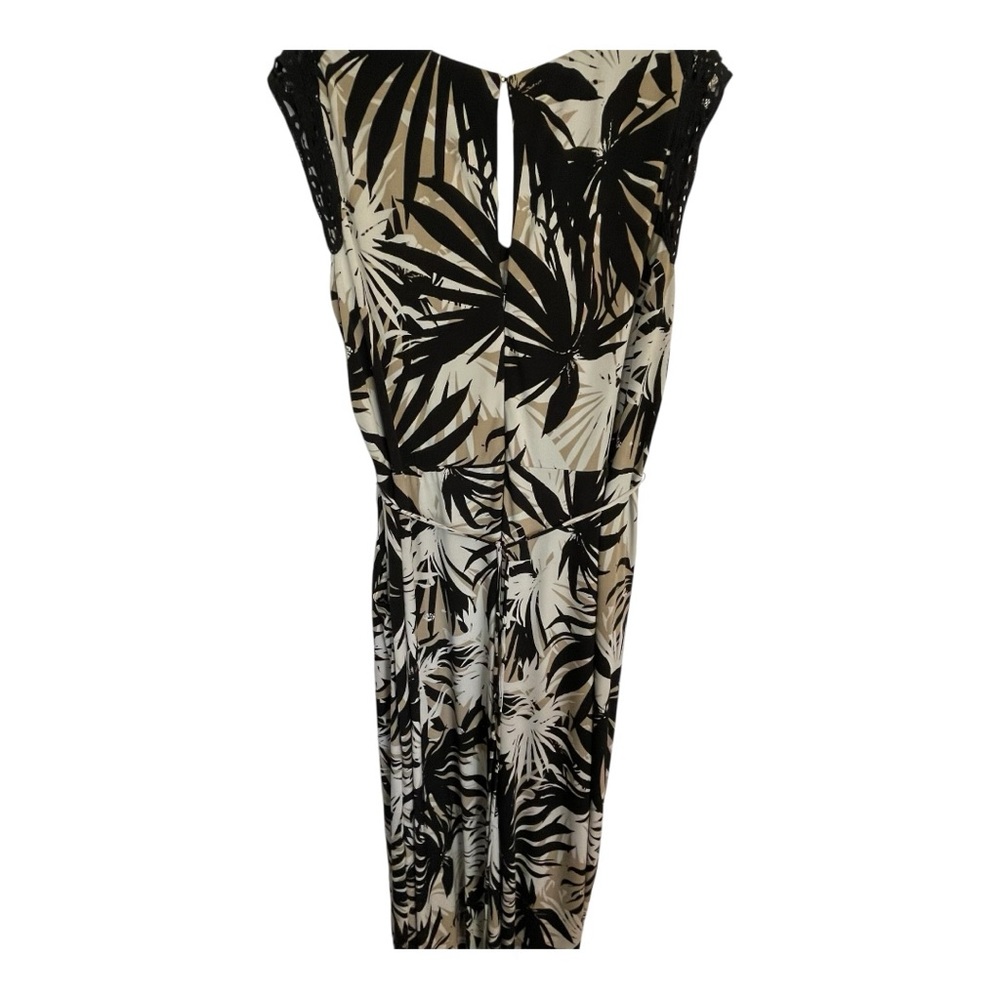 Lane Bryant Black and White maxi Dress with pockets - Picture 3 of 6